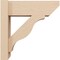 Ekena Millwork 6-in W x 16-in D x 16-in H Funston Slat Rough Cedar Woodgrain TimberThane Outlooker, Primed Tan OUTUR060X16X16FST24RCPR - alternate 6